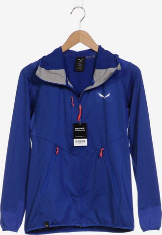SALEWA Sweatshirt & Zip-Up Hoodie in L in Blue: front