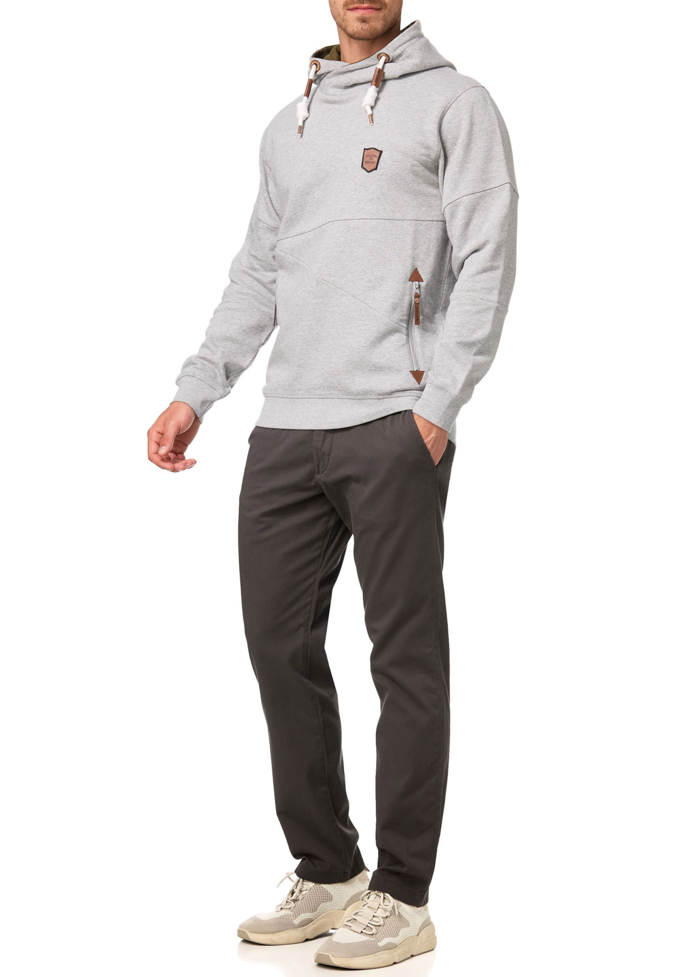 INDICODE JEANS Sweatshirt in Grau