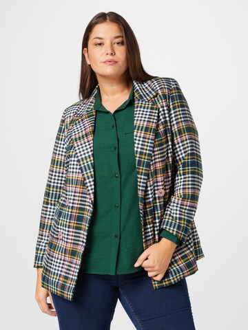 ONLY Carmakoma Blazer 'DITA' in Green: front