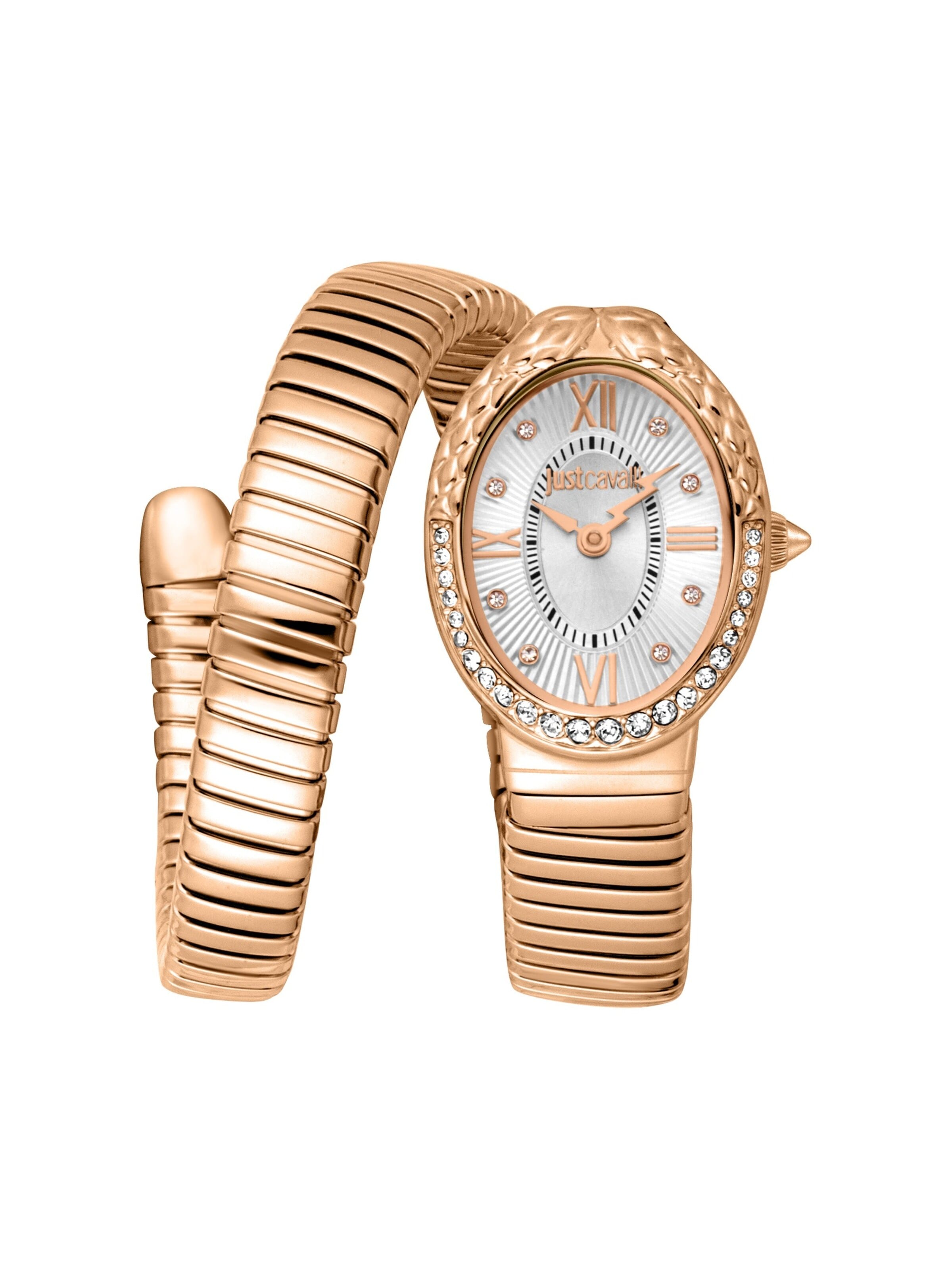 Just Cavalli Analog Watch 'Fiore' in Gold: front