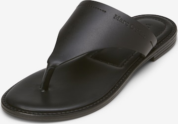 Marc O'Polo Teenslipper in Zwart: voorkant