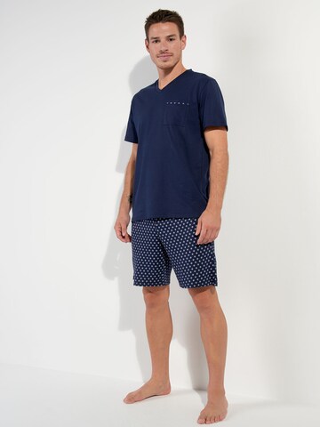Pyjama court ' Salvador ' HOM en bleu