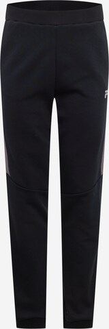 FILA Tapered Workout Pants in Black: front
