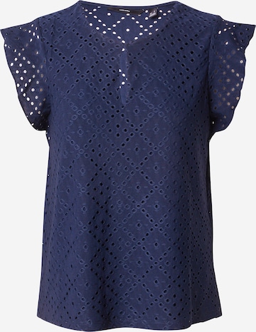 VERO MODA Blouse 'TASSA' in Blauw: voorkant