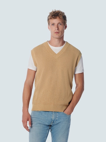 No Excess Sweater Vest in Beige: front