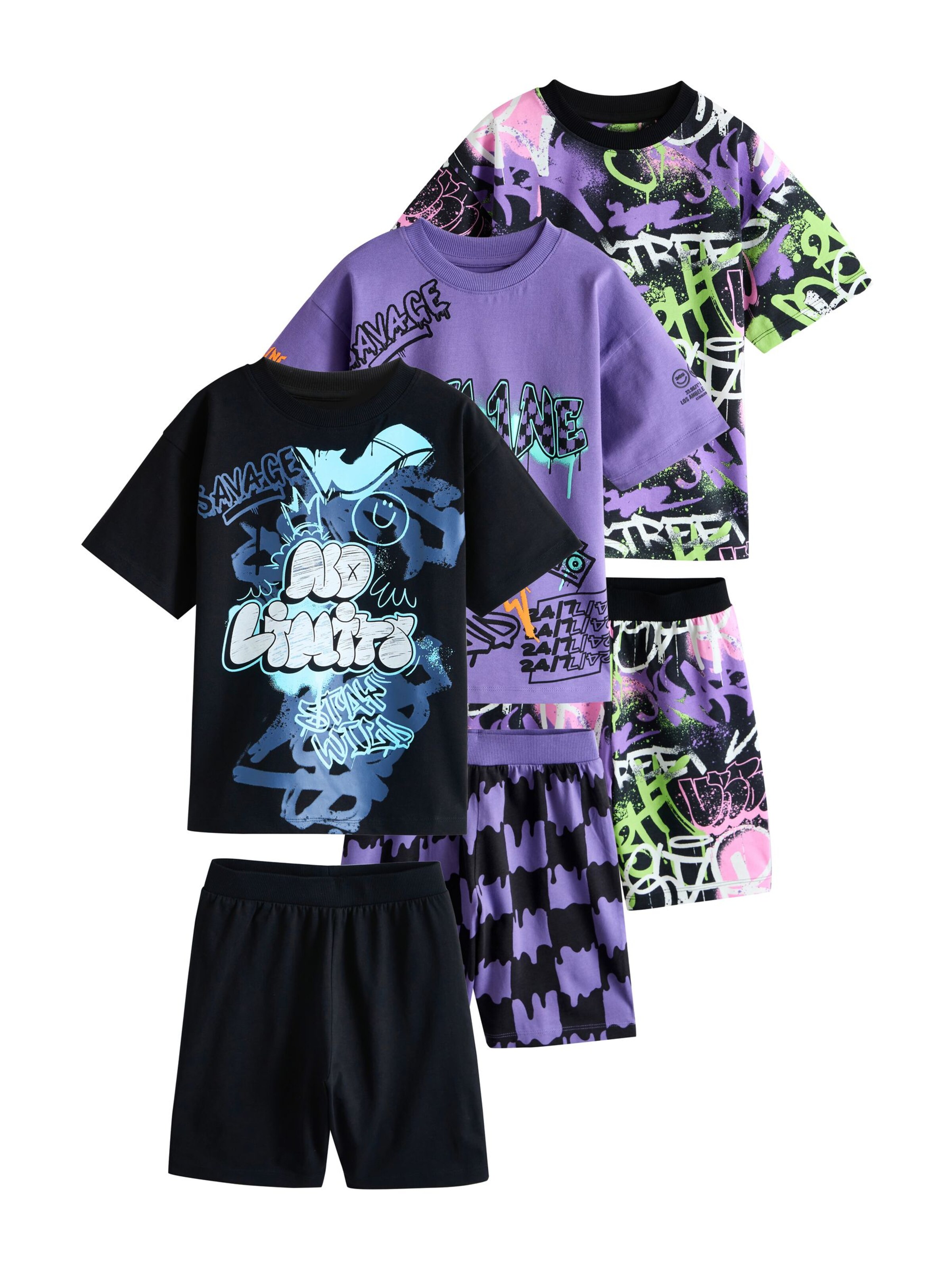 Next Schlafanzug in Lila: Vorderseite