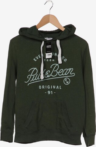 Pull&Bear Sweatshirt & Zip-Up Hoodie in L in Green: front