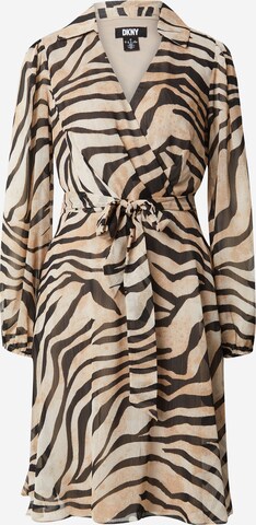 DKNY Dress in Beige: front