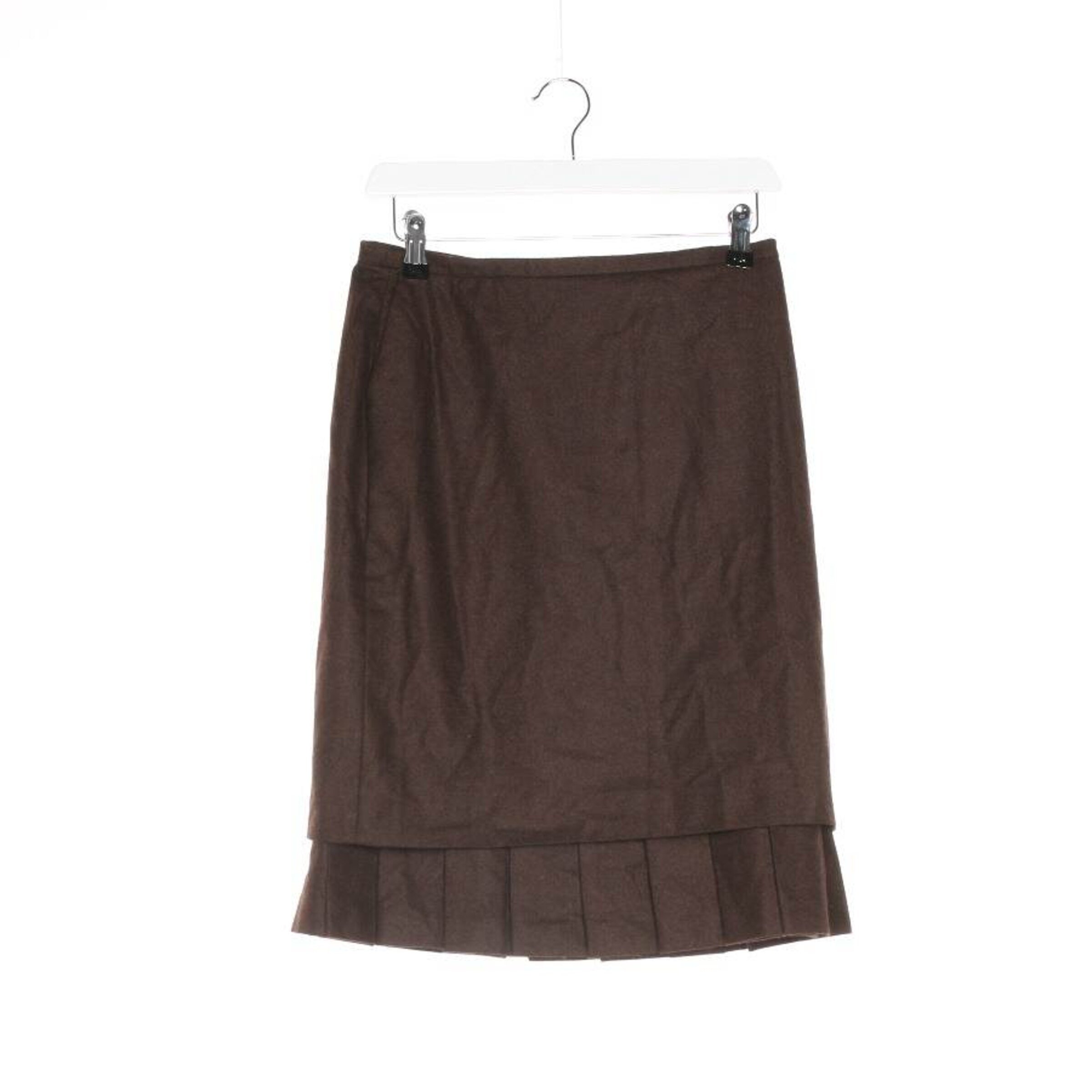 HERMÈS Skirt in L in Brown: front