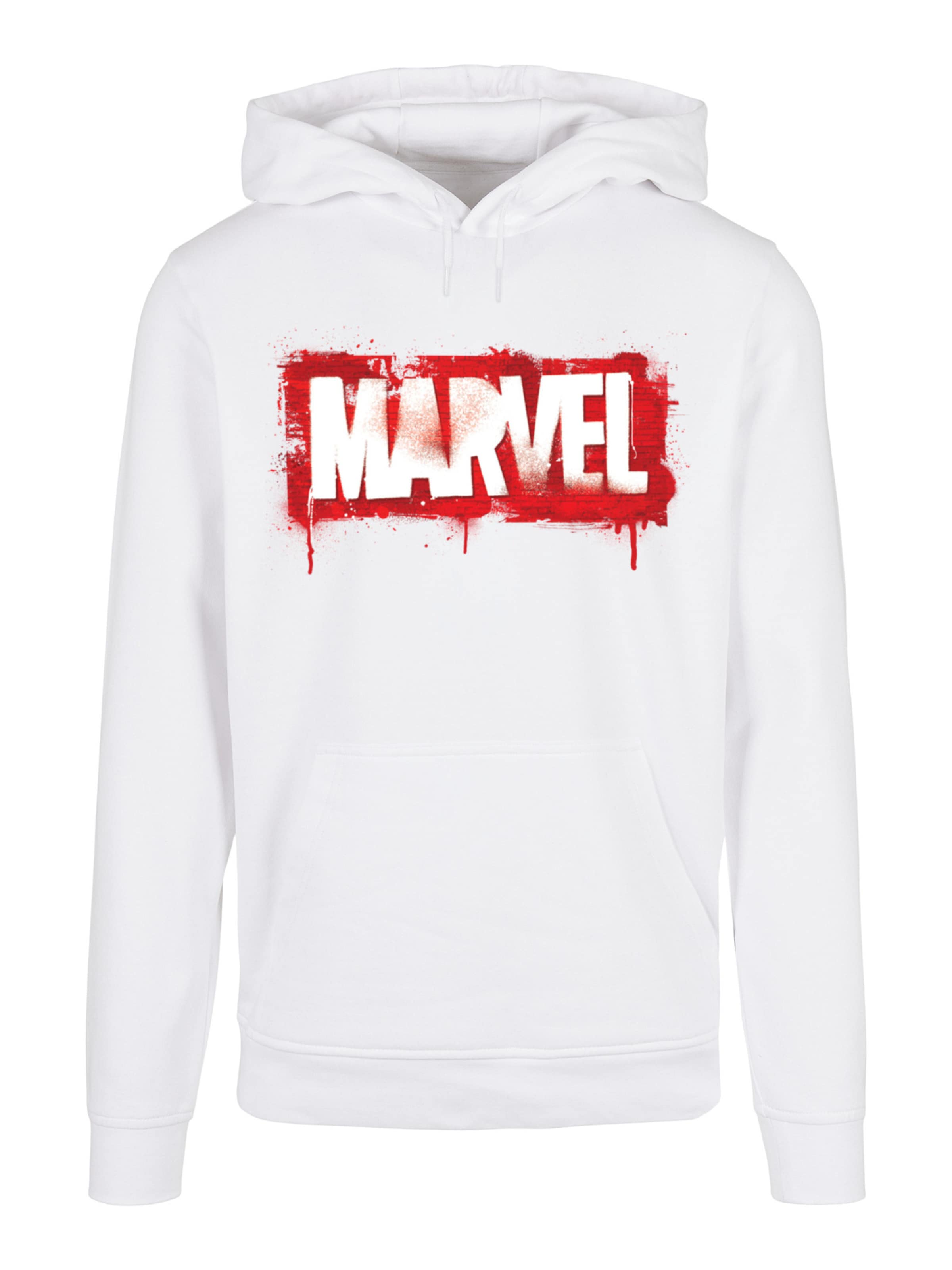Sweat-shirt 'Marvel' F4NT4STIC en blanc : devant