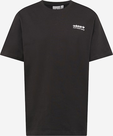 ADIDAS ORIGINALS - Camiseta 'Adventure Mountain Back' en negro: frente