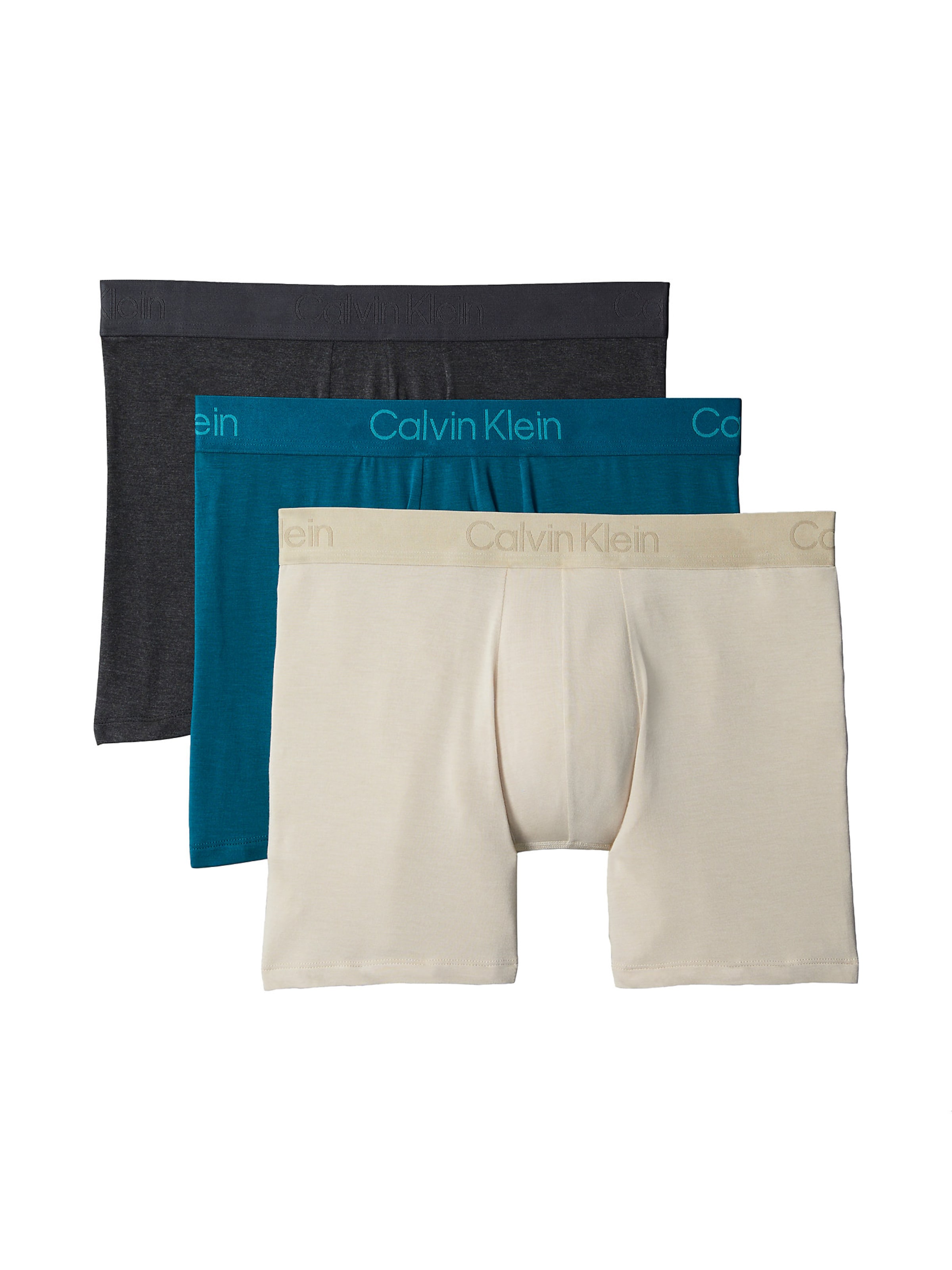 Calvin Klein Boxers en taupe / émeraude / noir, Vue avec produit