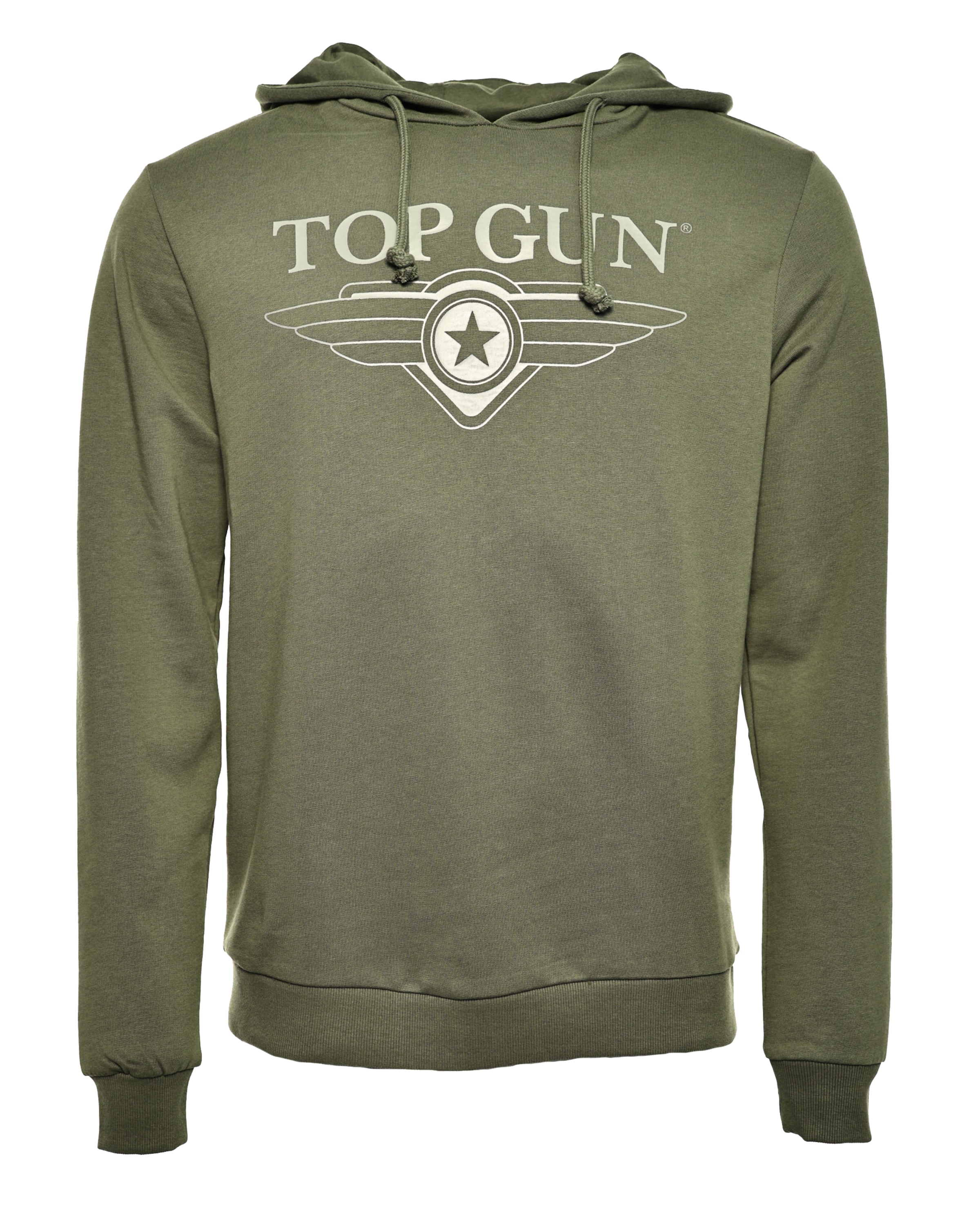 TOP GUN Hoodie in Grün: Vorderseite