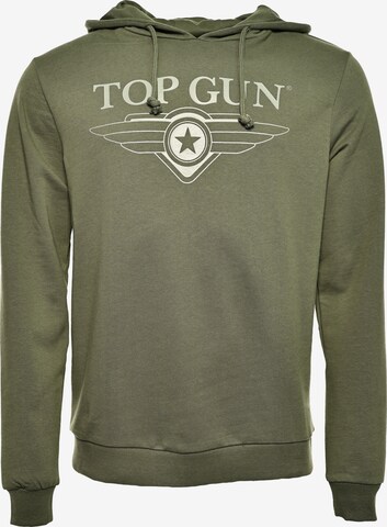 TOP GUN Sweatshirt in Groen: voorkant
