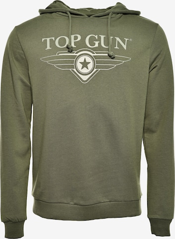 TOP GUN Sweatshirt in Green: front