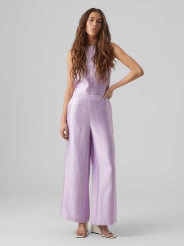 VERO MODA Wide Leg Hose 'Hall' in Lila