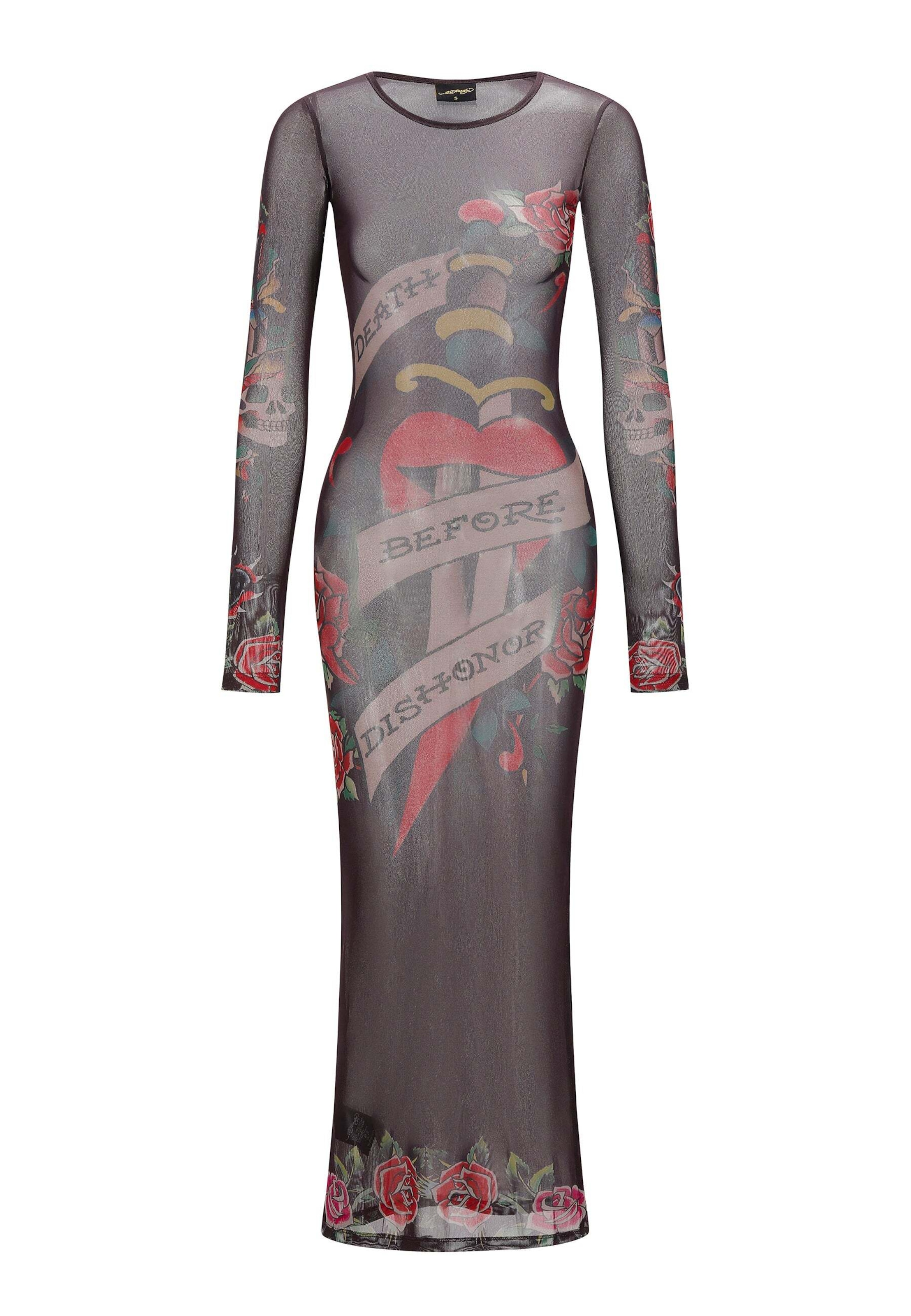 Ed Hardy Obleka 'Death Before Dishonor' | rjava barva: sprednja stran