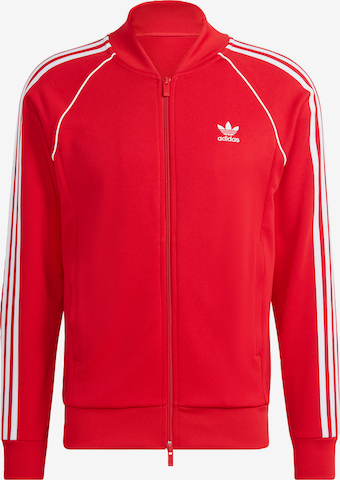 ADIDAS ORIGINALS Кофта на молнии 'Adicolor Classics Sst' в Красный: спереди