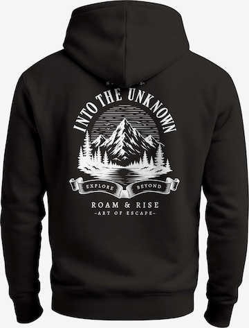Neverless Sweatshirt 'Into the Unknown' in Black: front