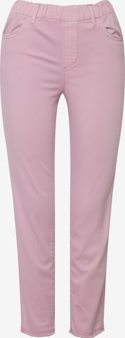 Coupe slim Pantalon LAURASØN en rose : devant