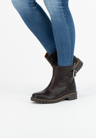 Travelin Ankle Boots 'Vadfoss' in Brown: front