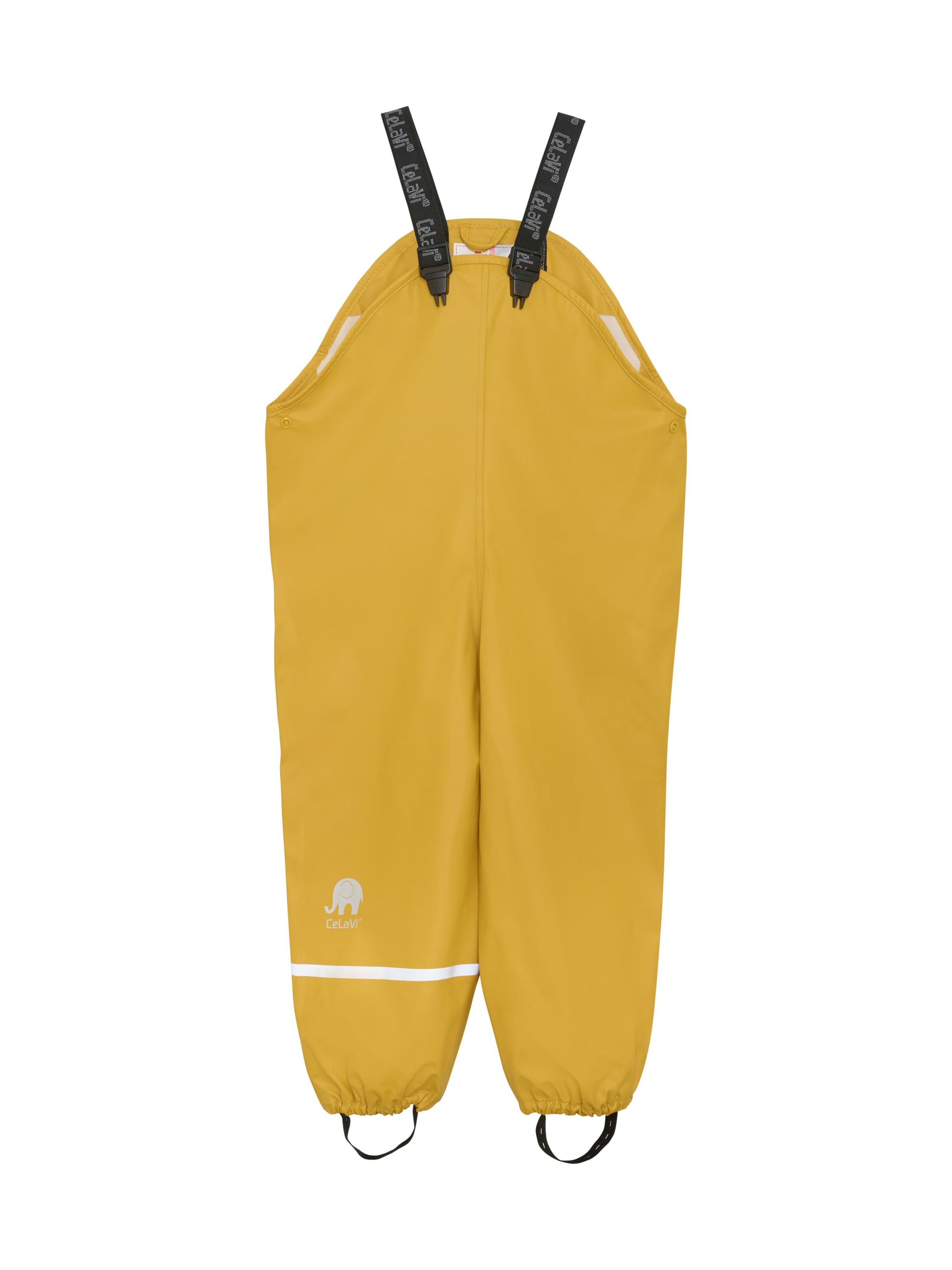CeLaVi Normální Funkční kalhoty – žlutá: přední strana