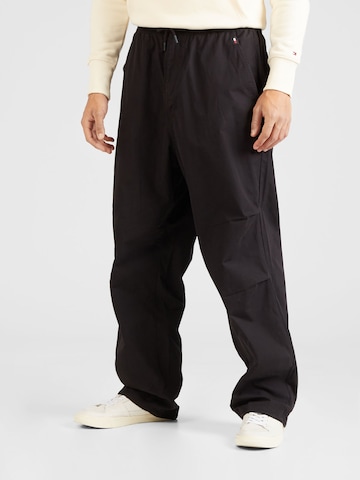 Loosefit Pantalon Tommy Jeans en noir : devant