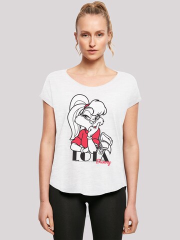 F4NT4STIC Shirt 'Looney Tunes Classic Lola Bunny' in White: front