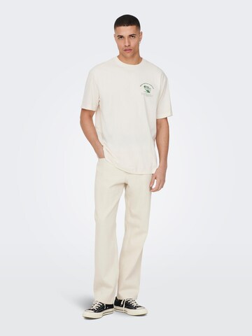 Only & Sons Regular Jeans 'Edge' in Beige