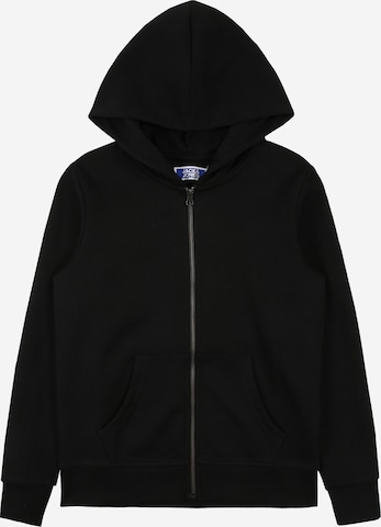 Veste de survêtement Jack & Jones Junior en noir : devant