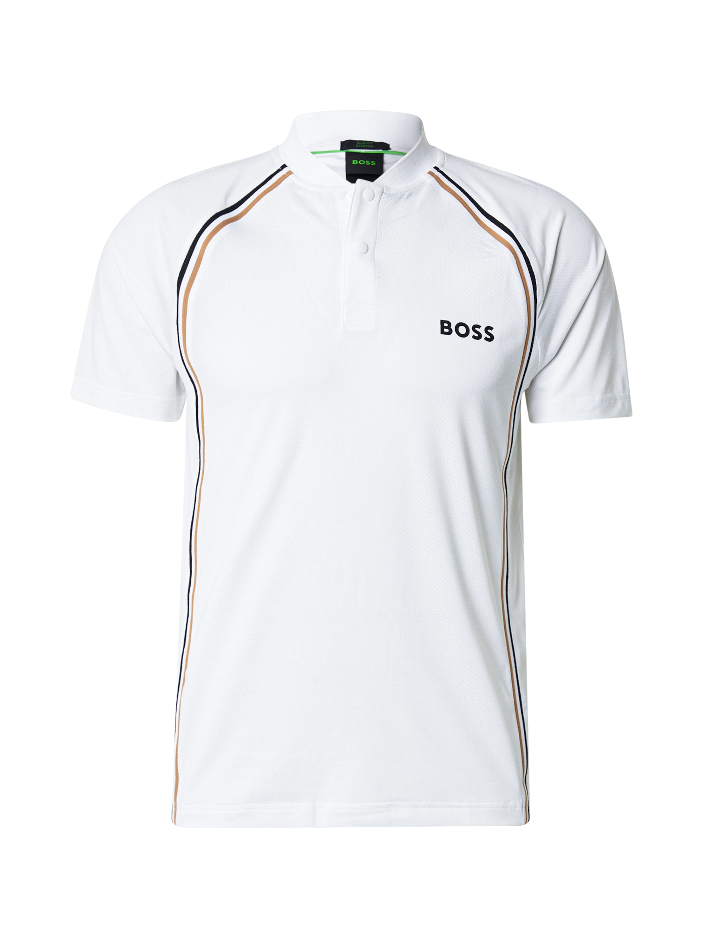 BOSS Tričko 'Pariq TOC Mesh' – bílá: přední strana