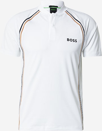 BOSS - Camiseta 'Pariq TOC Mesh' en blanco: frente