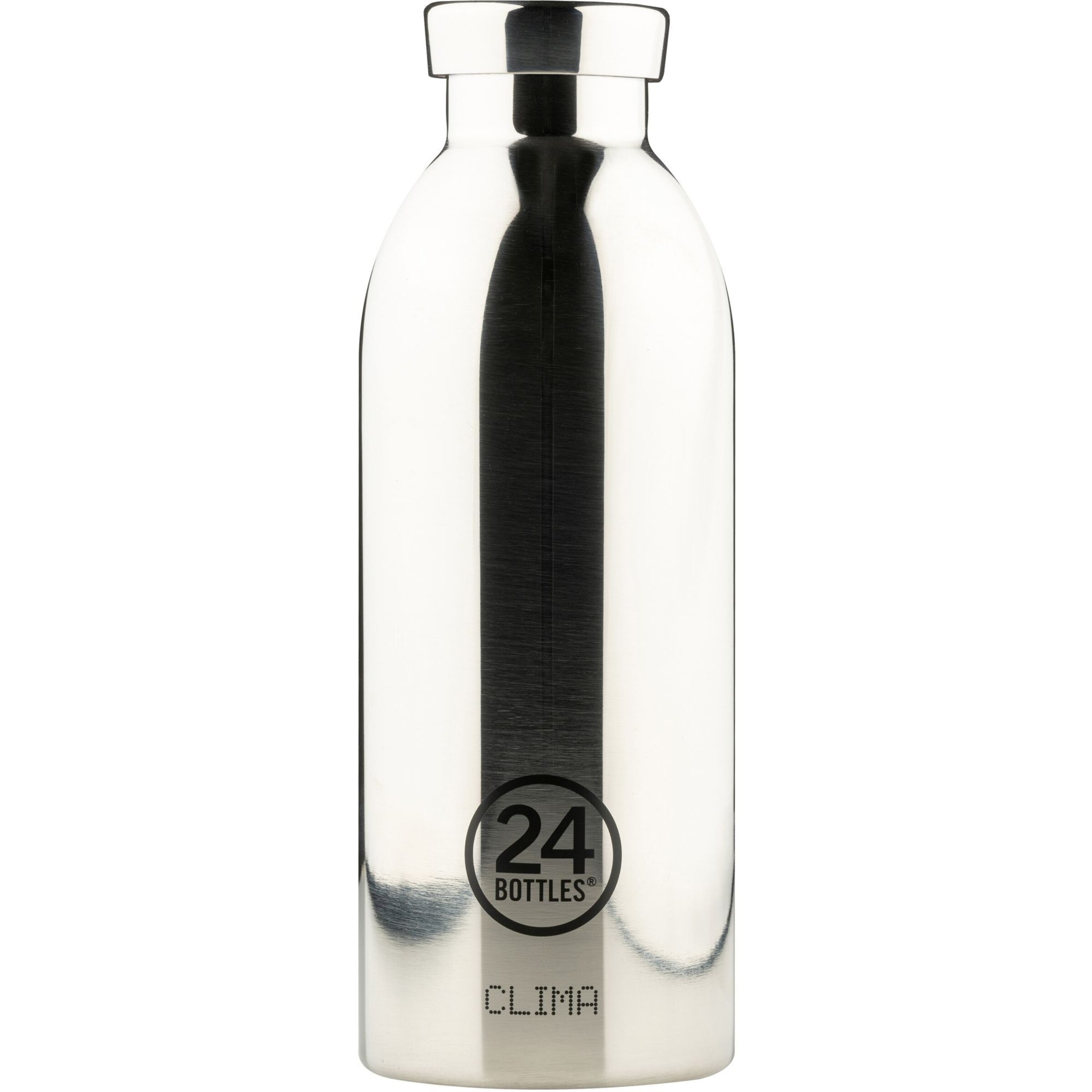 24Bottles Drinking Bottle '500 ml' in Silver: front