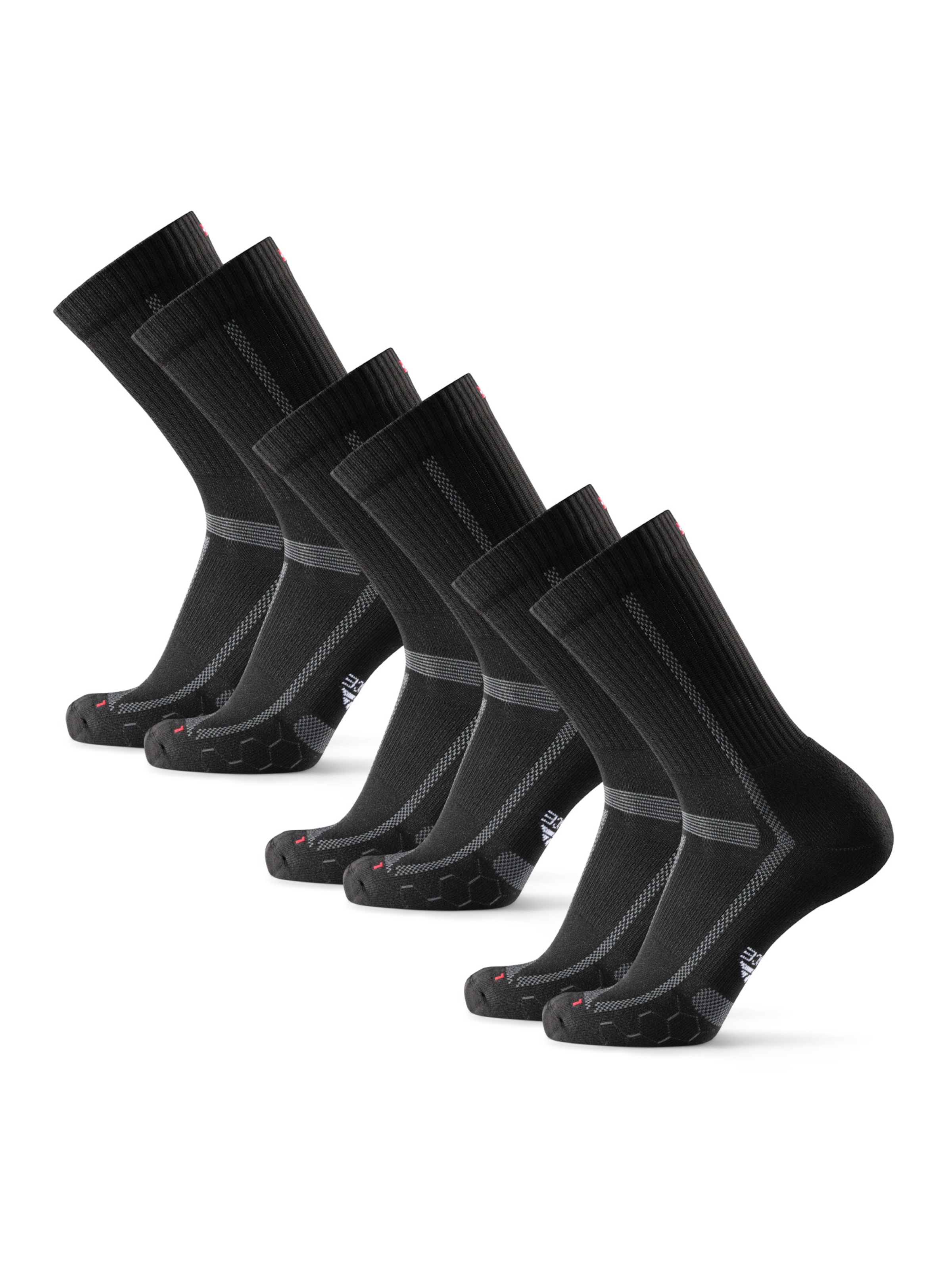 DANISH ENDURANCE Laufsocken 'Long Distance Running Crew' in Schwarz