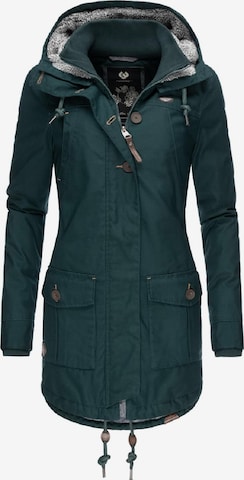 Ragwear Winter Coat 'Jane II Intl.' in Green: front