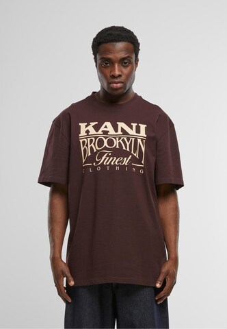 Karl Kani - Camiseta 'Finest' en marrón: frente