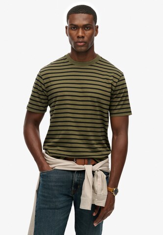 T-Shirt Superdry en vert : devant