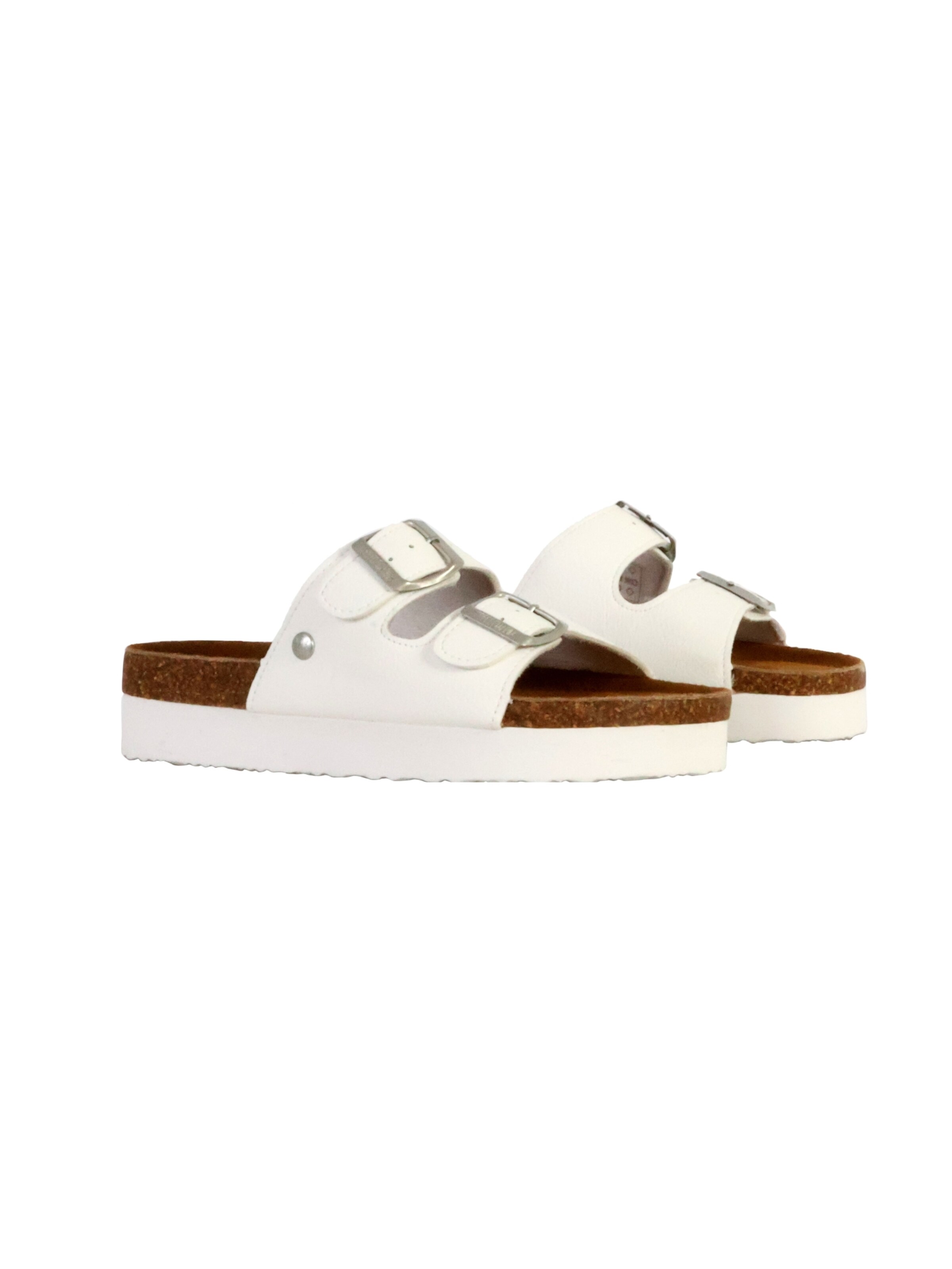 terre de marins - Zapatos abiertos 'Lederpantoletten Moena' en blanco