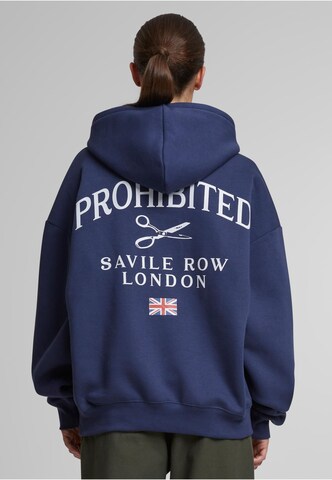 Prohibited Sweatshirt 'Savile Row' in Blauw: voorkant