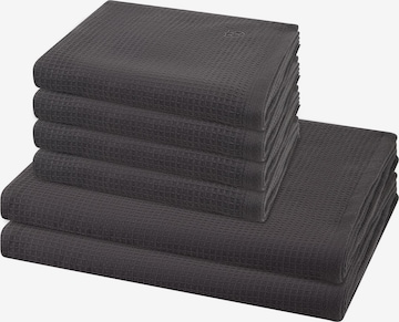 ROSS Towel 'Pique' in Grey: front