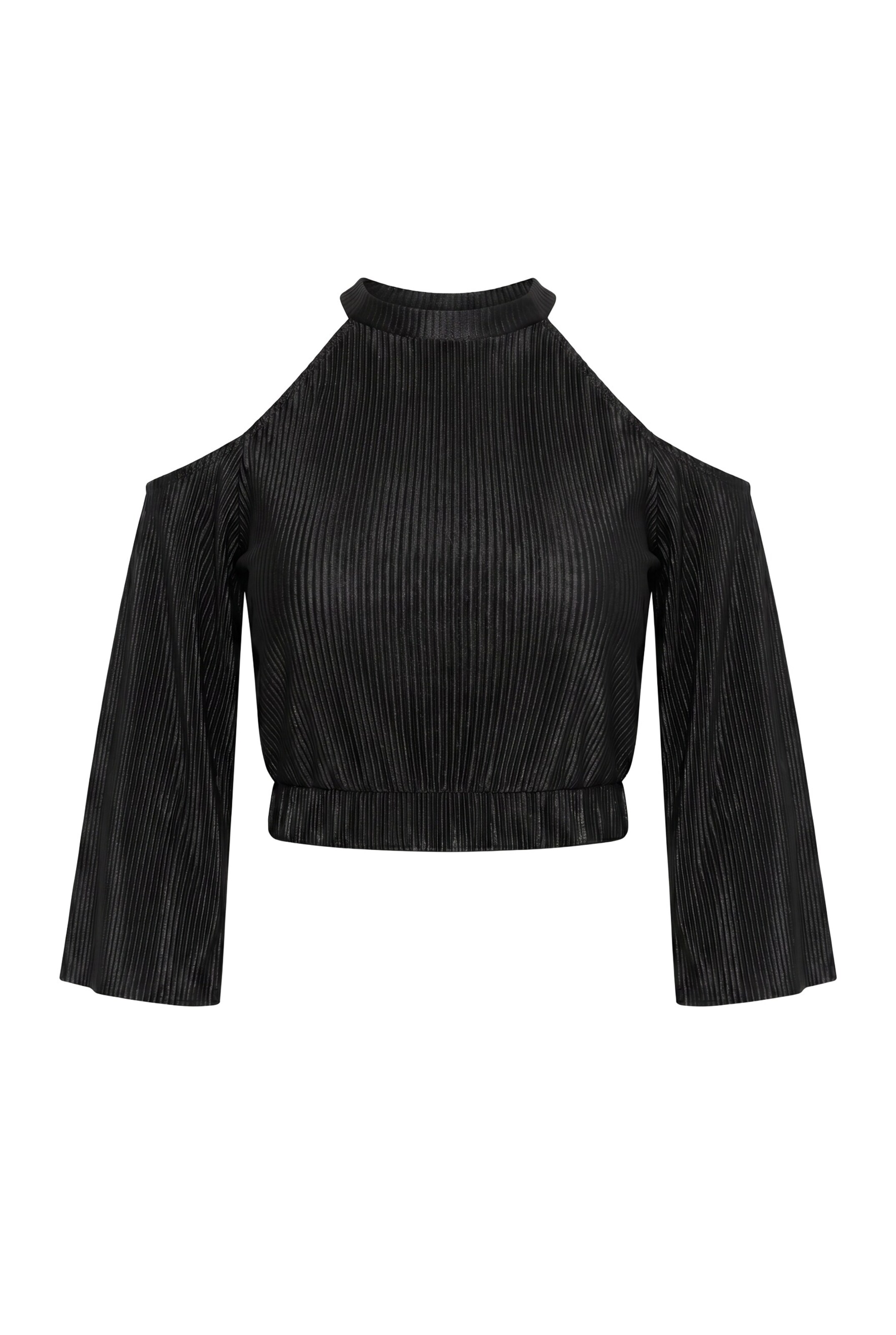 Ulla Popken Shirt in Schwarz: Vorderseite
