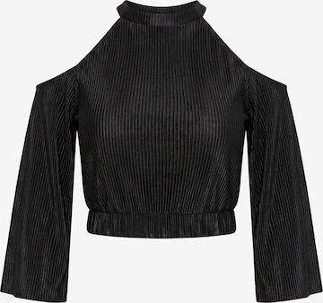 Ulla Popken Shirt in Schwarz: Vorderseite