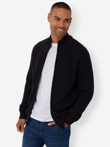 Threadbare Strickjacke 'Westleigh' in Blau: Vorderseite