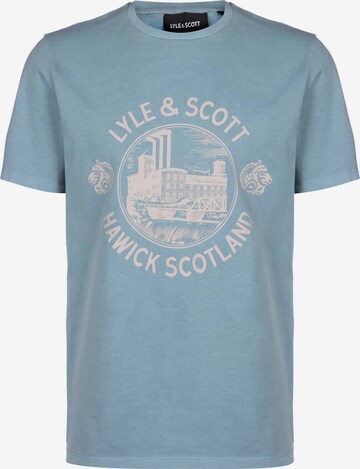 T-Shirt 'Hawick' Lyle & Scott en bleu : devant