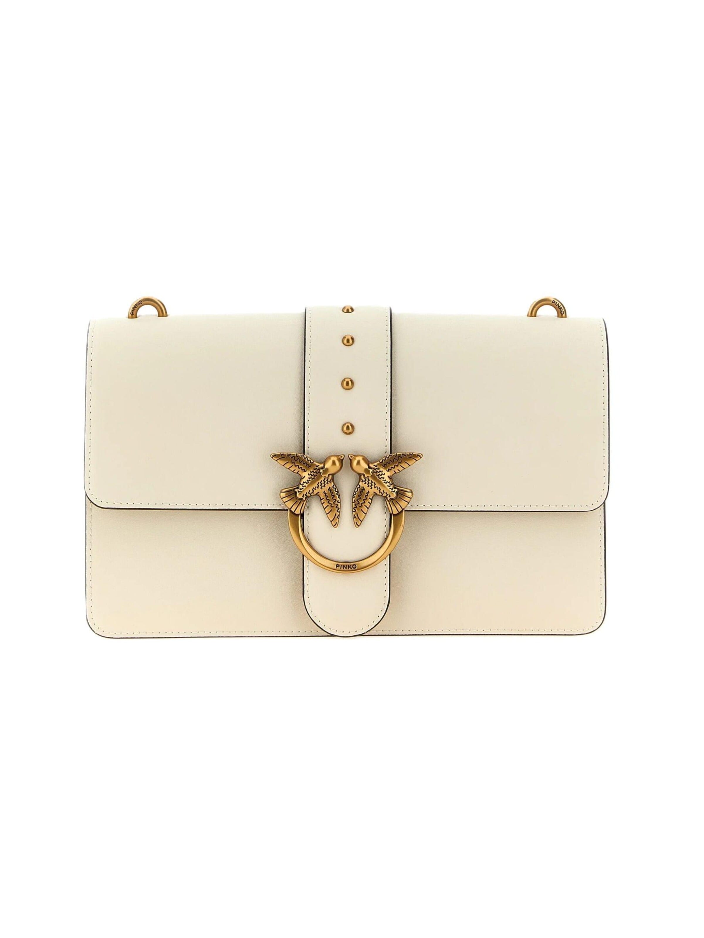Borsa a spalla '105857 A0F1' di PINKO in beige: frontale