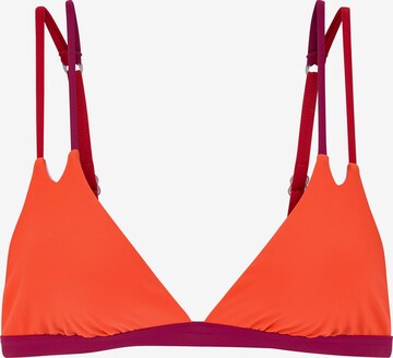 s.Oliver Trikotni nedrčki Bikini zgornji del 'Yella' | oranžna barva: sprednja stran