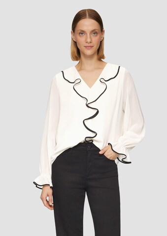 s.Oliver BLACK LABEL Bluse in Beige: Vorderseite