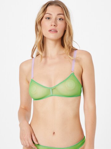 Dora Larsen Bralette Bra 'DOLLY' in Green: front