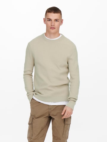 Pullover 'Phill' di Only & Sons in grigio