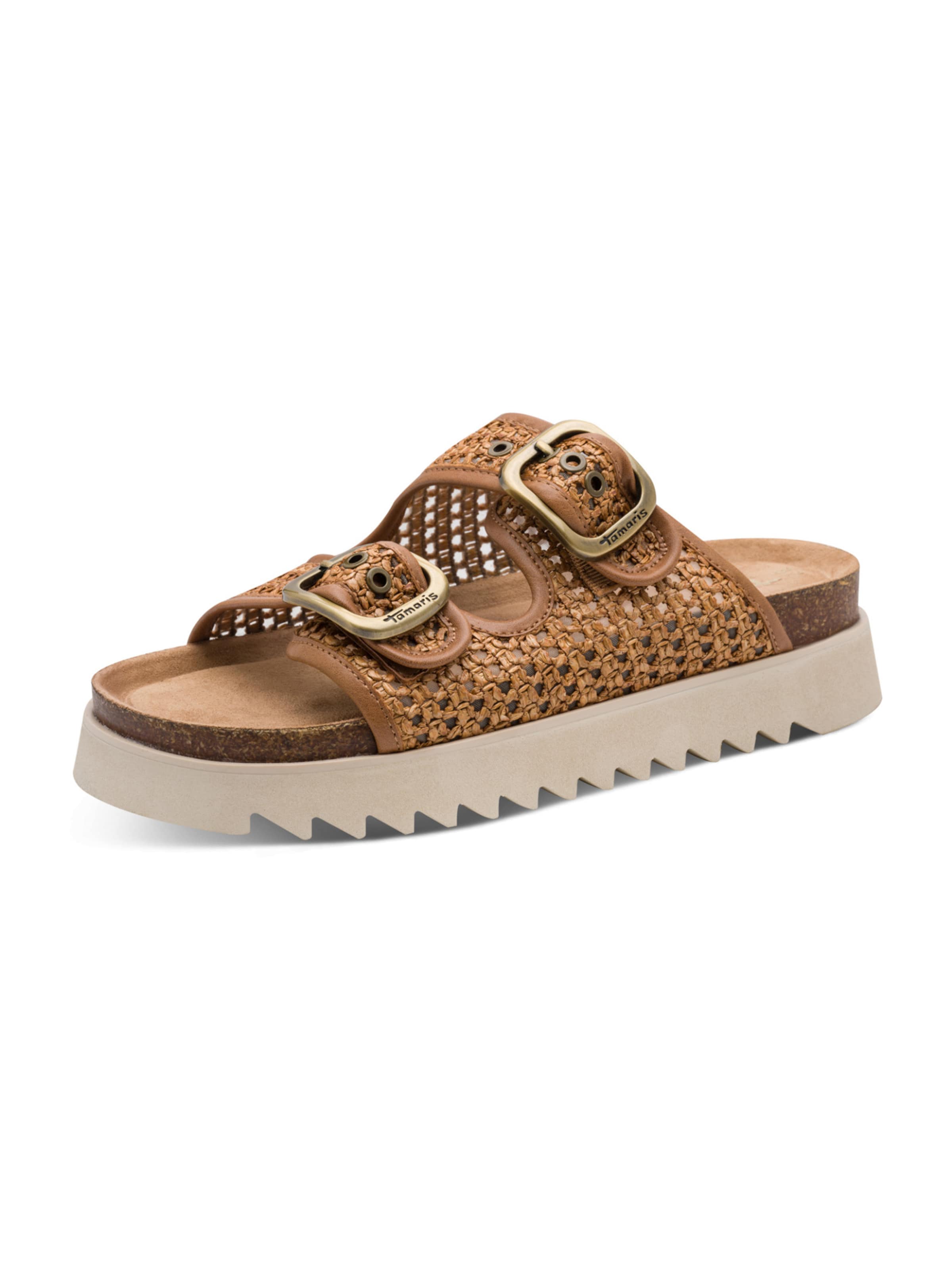 Mule Tamaris en marron : devant